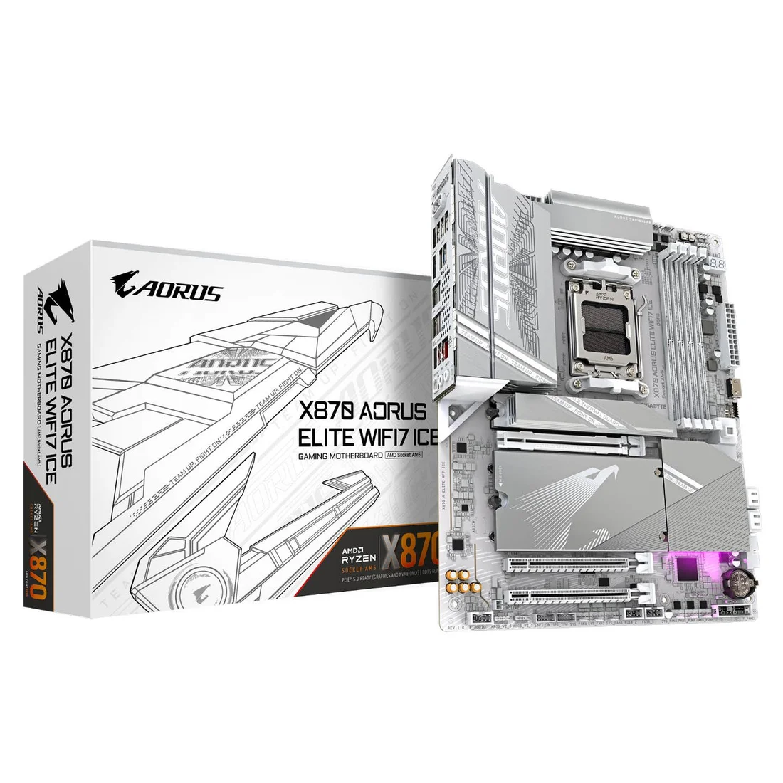 GIGABYTE X870 AORUS ELITE WIFI7 ICE — product reference