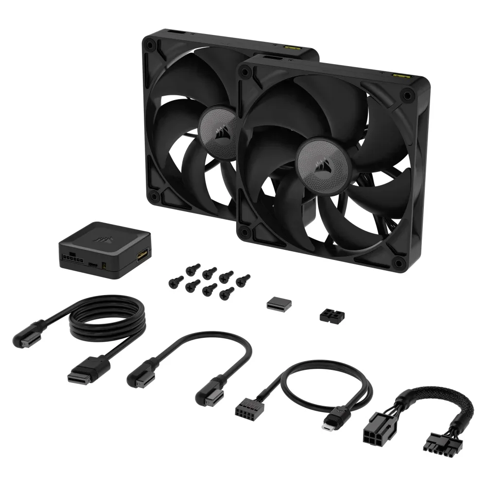 Corsair iCUE LINK RX140 140mm PWM Fan Twin Starter Kit — product reference