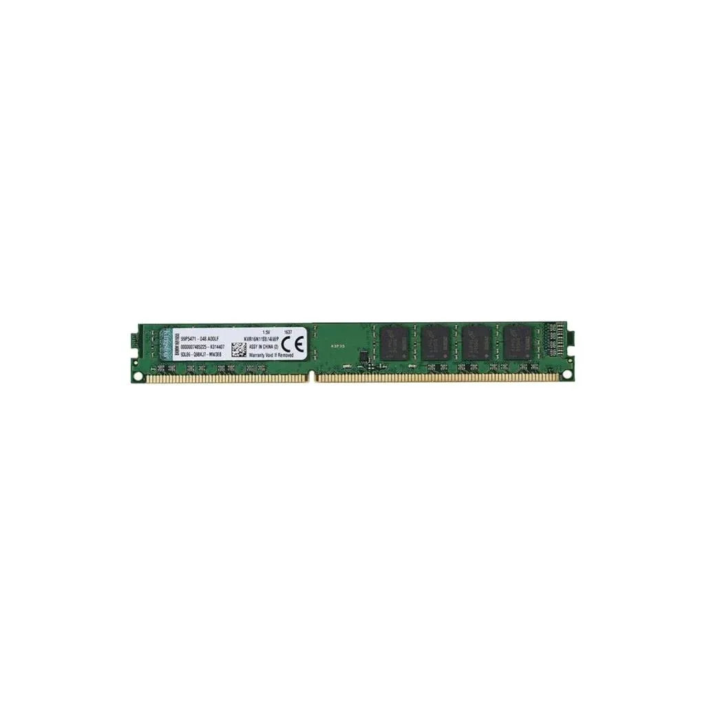 Kingston ValueRAM KVR16N11S8/4WP แรม DDR3 4GB 1600MHz — มุมตรงเห็นป้ายระบุรุ่น