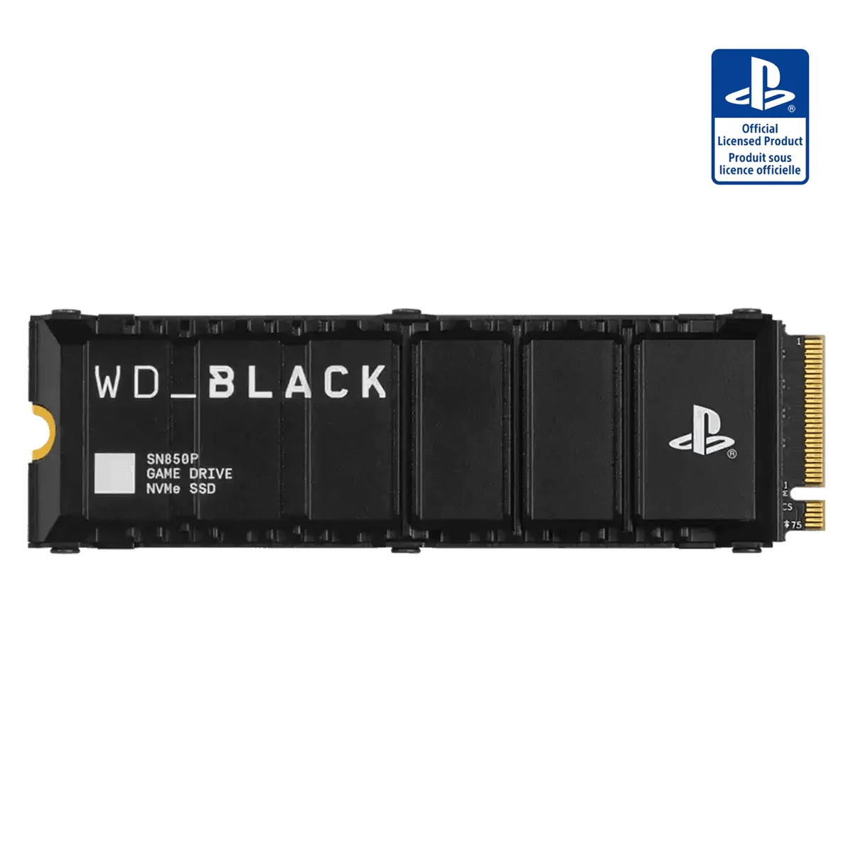 WD_BLACK SN850P 2TB PCIe Gen 4 Heatsink for PlayStation5 — ภาพอ้างอิงผู้ผลิต ไม่ใช่ภาพสินค้ารายชิ้น
