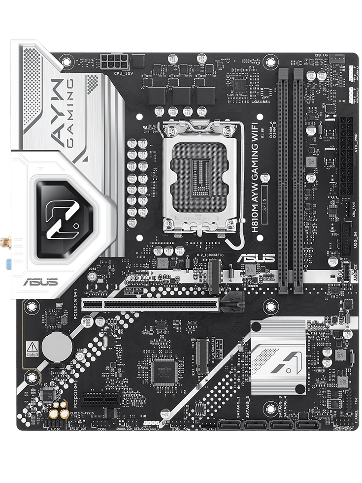 ภาพอ้างอิง ASUS H810M AYW GAMING WIFI-CSM · อุปกรณ์ประกอบฉากอาจไม่รวม