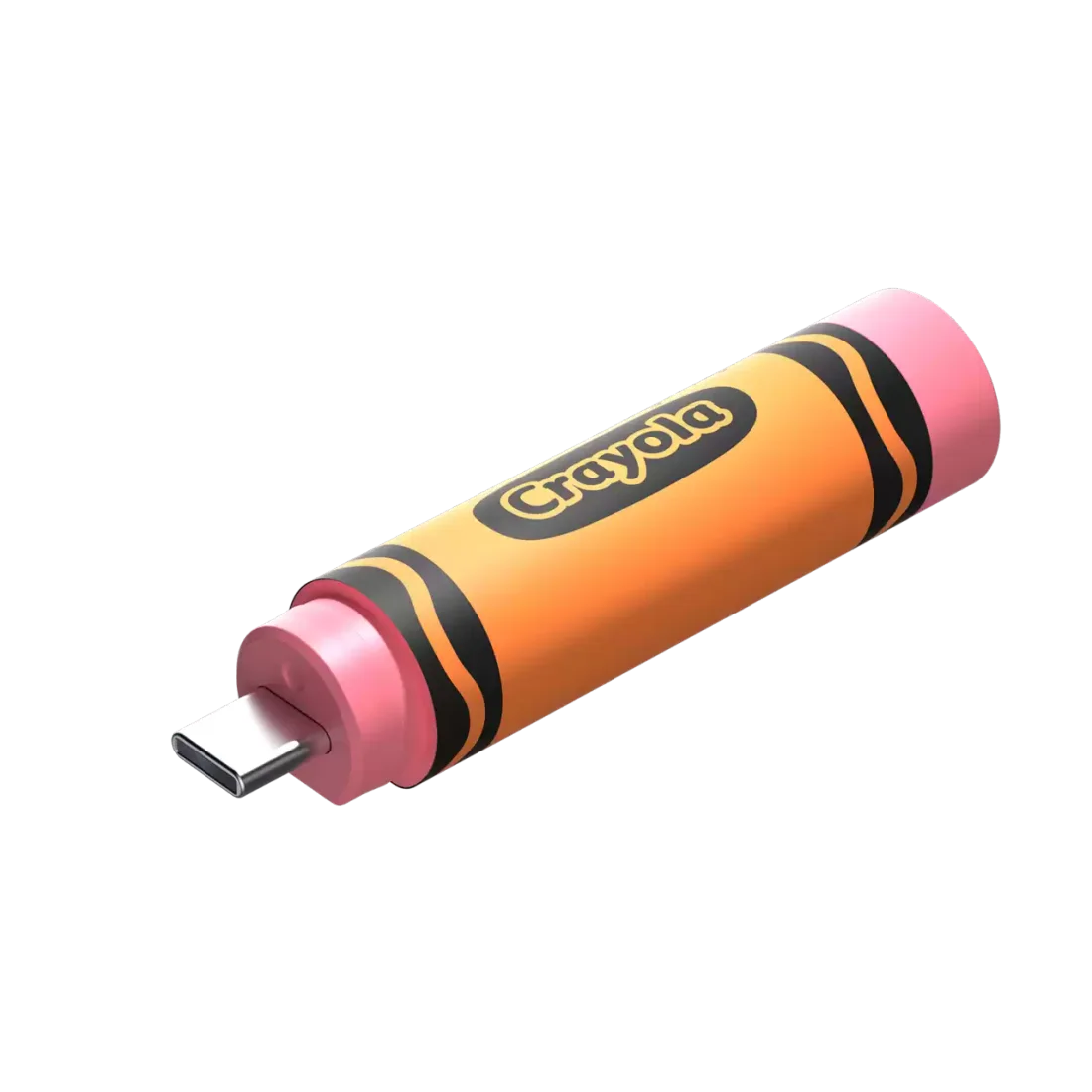ภาพอ้างอิง SANDISK Crayola® USB-C 256GB (Mango Tango) · อุปกรณ์ประกอบฉากอาจไม่รวม