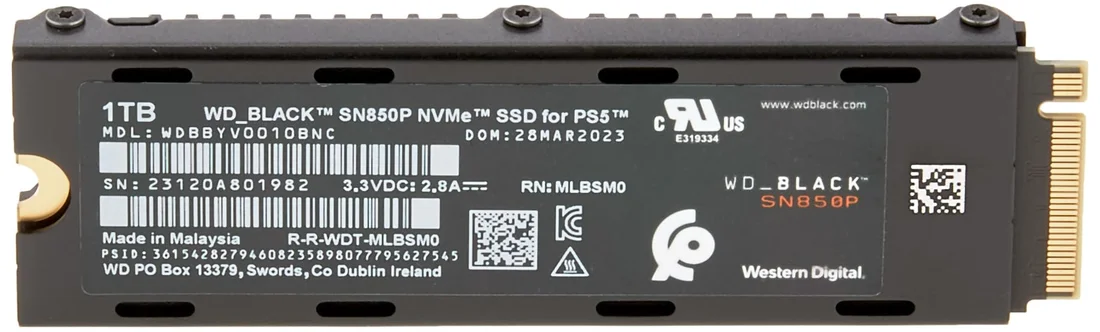 WD BLACK 1TB SN850PLAYSTAION NVMe — product reference
