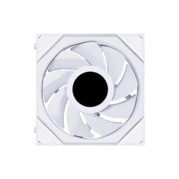 LIAN LI UNI FAN TL LCD 120 RGB REVERSE BLADE - WHITE (3-PACK) — มุมสินค้า